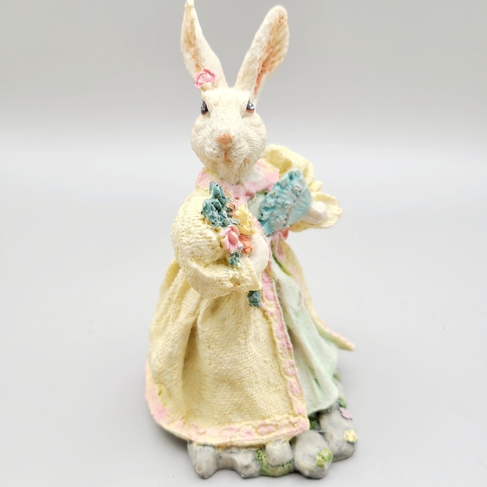 Charming Rabbit Figurine in Pastel Colors